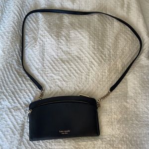 ✨NWOT✨ black Kate Spade crossbody wallet purse